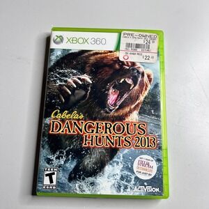 Cabelas Dangerous Hunts 2013 Xbox 360 Activision Hunting Game T Rated